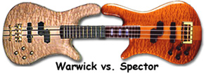  Warwick против Spector. Найди 10 отличий!